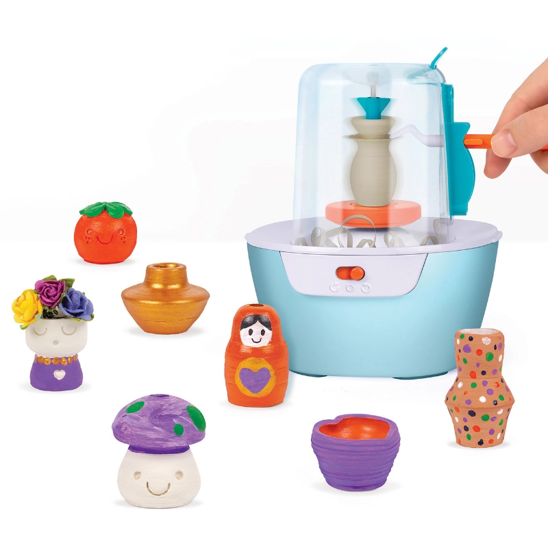 Make It Real - Mini Pottery Studio Deluxe Set- 46 Pcs | 8Y+