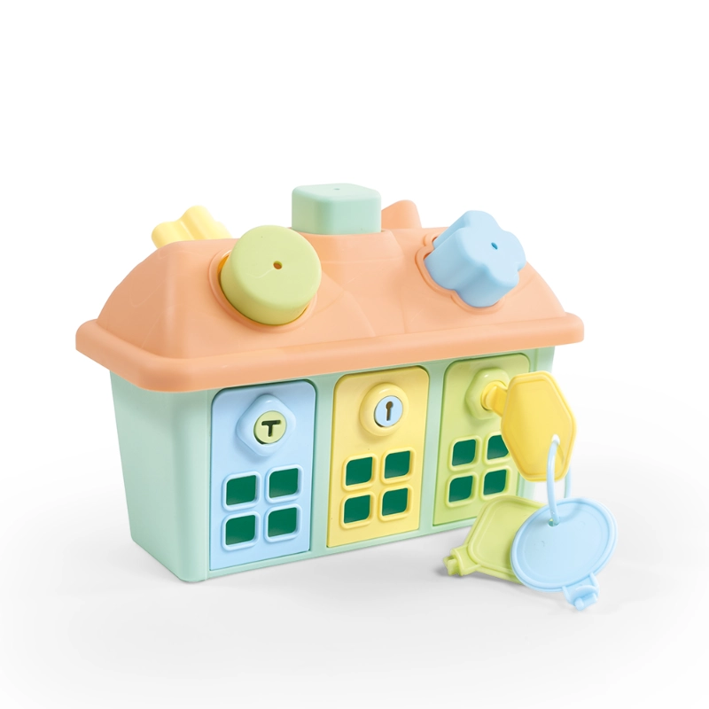 Dolu - Shape Sorter Happy House with Lockable Doors (New) | 1Y+