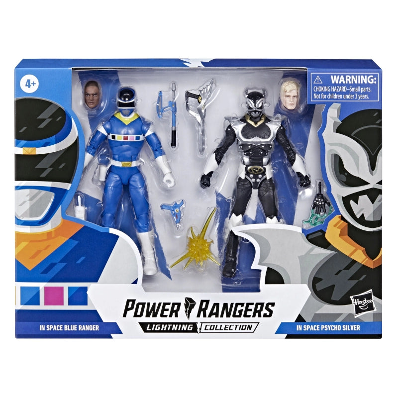 Power Rangers - Lightning Collection In Space Blue Ranger Vs. Silver Psycho Ranger 2-Pack | 4Y+ Power Rangers - Lightning Collection In Space Blue Ranger Vs. Silver Psycho Ranger 2-Pack | 4Y+