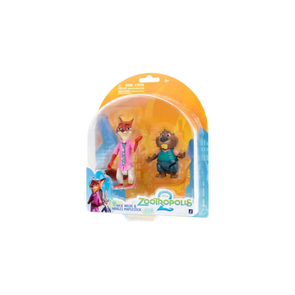 Zootropolis - 2 Figure Pack (Nick Wilde & Nibbles Maplestick) | 4Y+