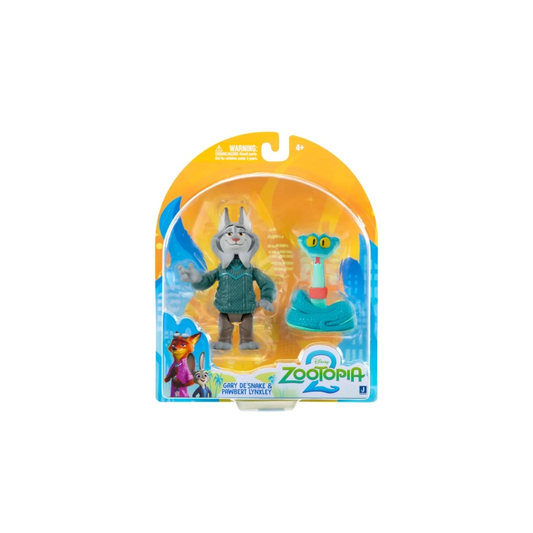 Zootropolis - 2 Figure Pack (Gary De'Snake & Pawbert Lynxley) | 4Y+