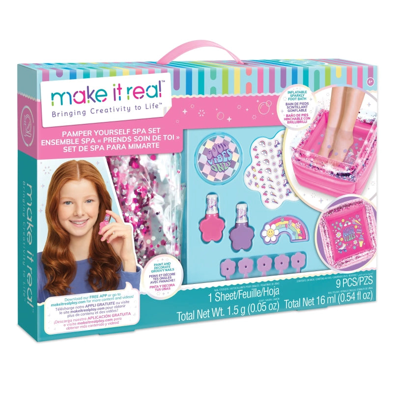 Make It Real - Pamper Yourself Spa Set- 9 Pcs | 8Y+ Make It Real - Pamper Yourself Spa Set- 9 Pcs | 8Y+