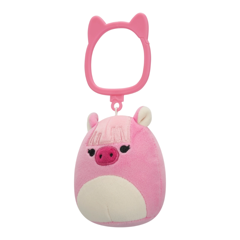 Squishmallows - Clip-On Little Plush 3.5" Veronika the Pink Shetland Pony with Bangs | 1-6Y