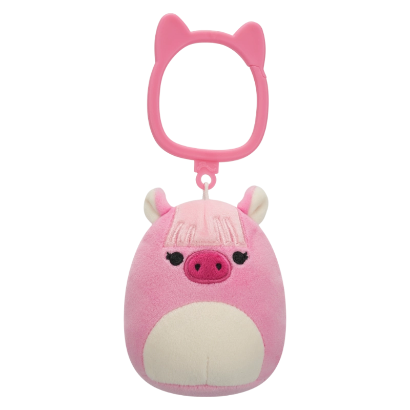 Squishmallows - Clip-On Little Plush 3.5" Veronika the Pink Shetland Pony with Bangs | 1-6Y