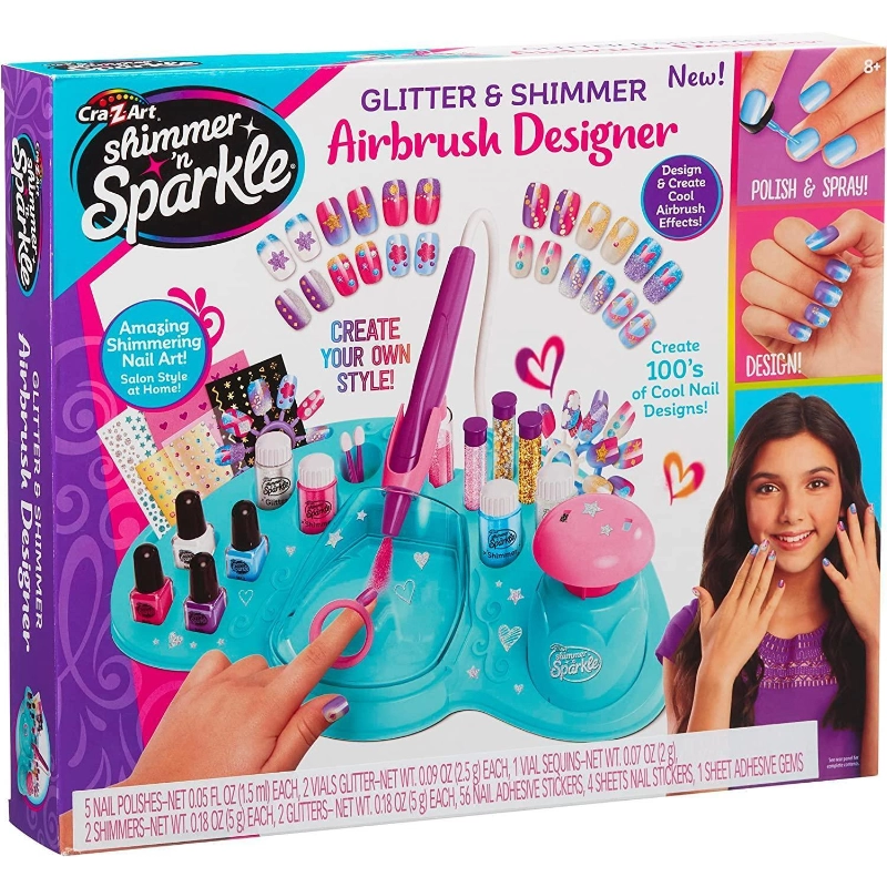 Cra-Z-Art - Shimmer 'n Sparkle Airbrush Nail Design Studio | 8Y+