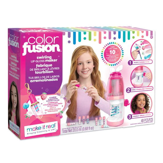 Make It Real - Color Fusion Lip Gloss Maker- 40 Pcs | 8Y+