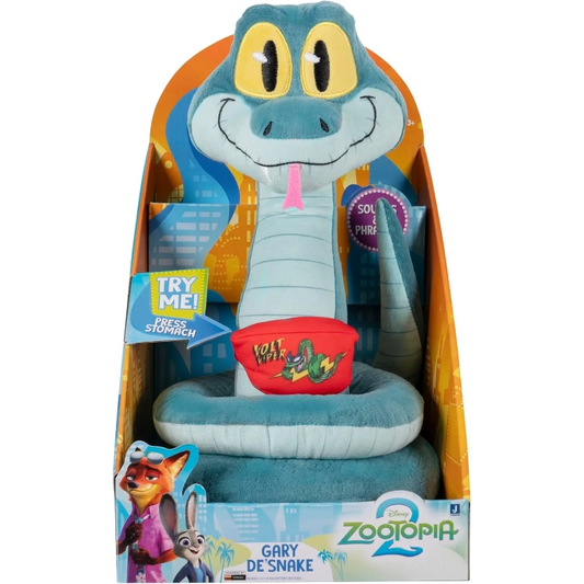 Zootropolis - 2 Gary De'Snake 14-inch Plush Toy (Talking Plush) | 3Y+