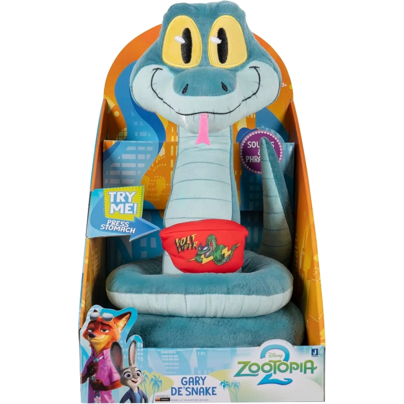 Zootropolis - 2 Gary De'Snake 14-inch Plush Toy (Talking Plush) | 3Y+