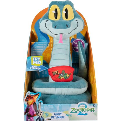 Zootropolis - 2 Gary De'Snake 14-inch Plush Toy (Talking Plush) | 3Y+