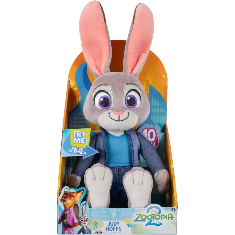 Zootropolis - 2 Judy Hopps 14-inch Plush Toy (Talking Plush) | 3Y+