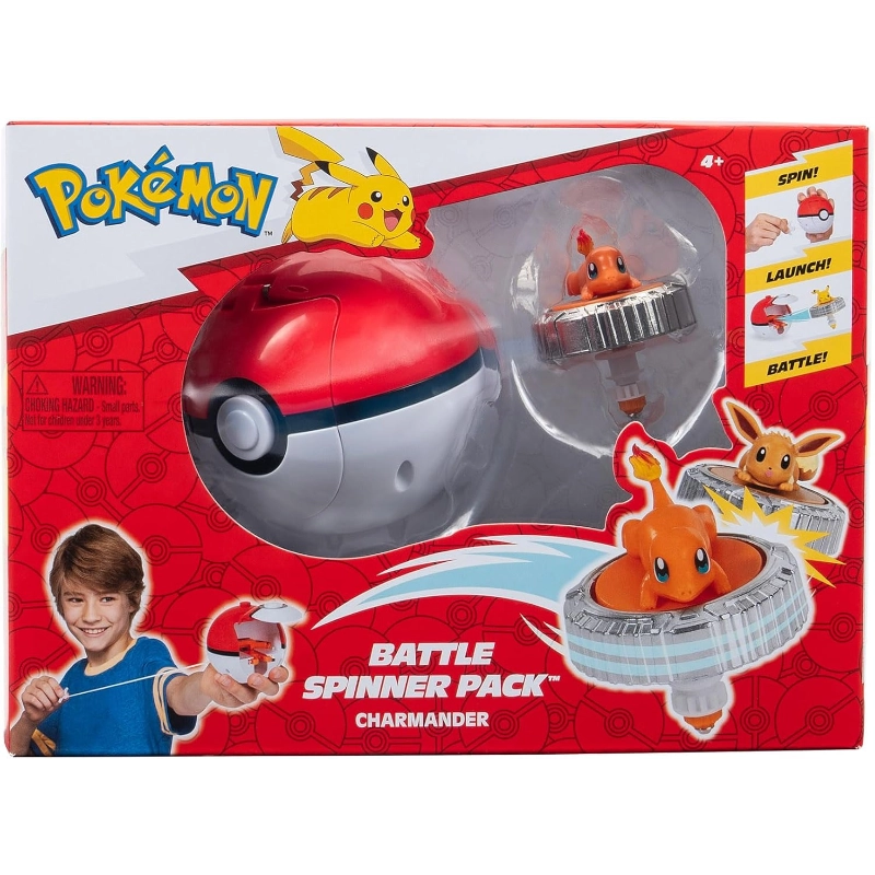 Pokemon - Battle Spinner Single Pack- Charmander & Poke Ball | 4Y+