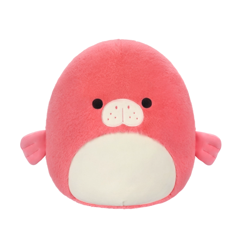 Squishmallows - Medium Plush 12" Fuzzamallows Morlai the Coral Manatee | 1-6Y