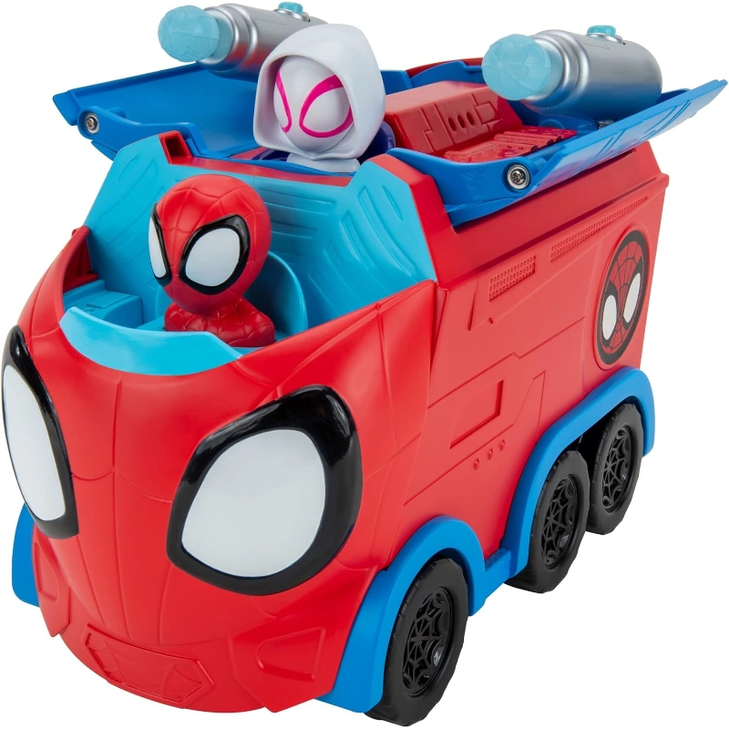 Spidey and His Amazing Friends - Web Spinning Hauler 3-in-1 Transforming Vehicle | 3Y+