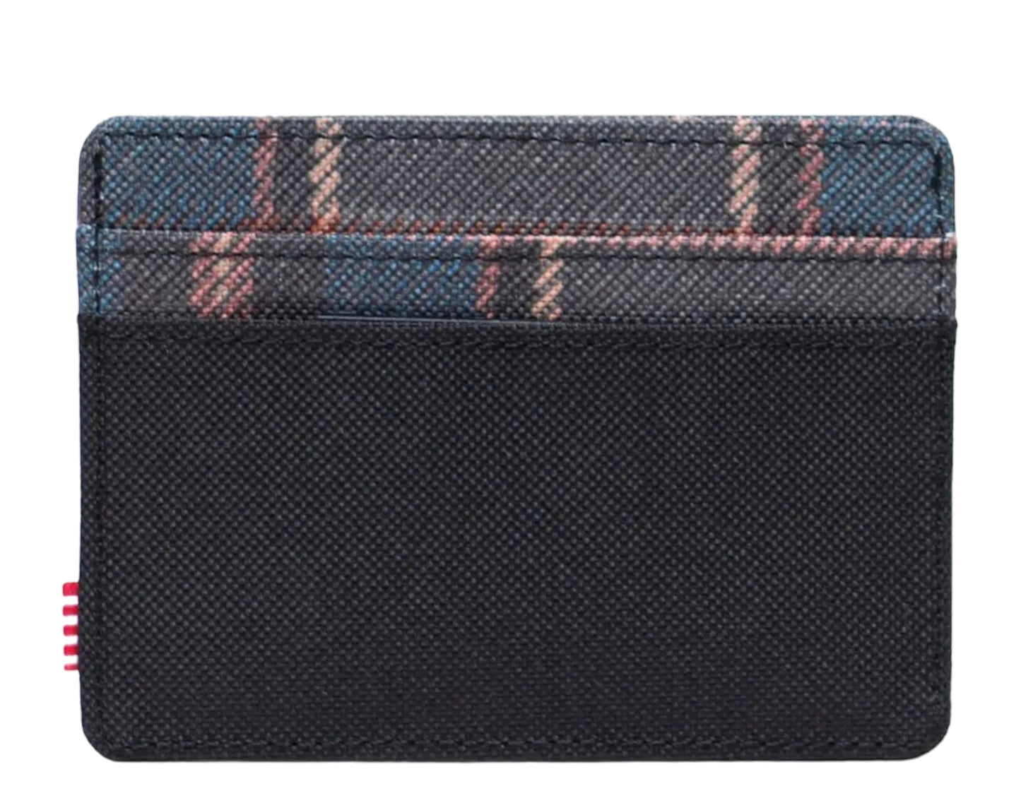 Herschel Charlie Cardholder in Black Winter Plaid, additional view