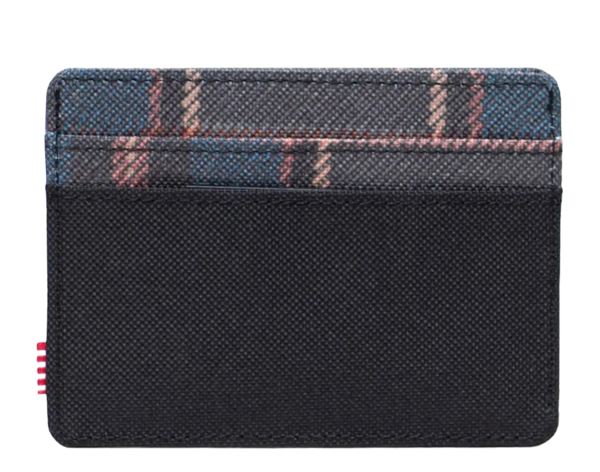 Herschel Charlie Cardholder in Black Winter Plaid, additional view