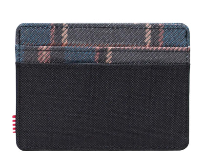 Herschel Charlie Cardholder in Black Winter Plaid, additional view