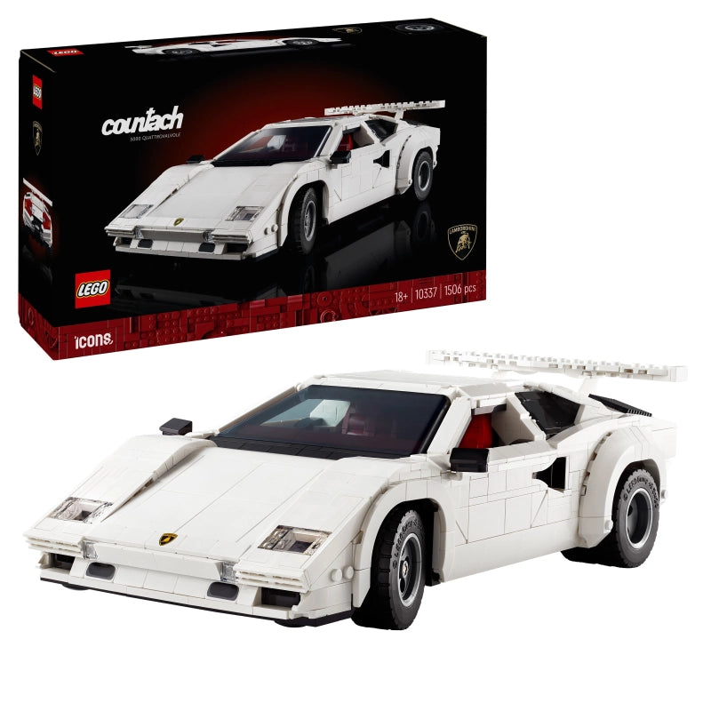 Lego - Lamborghini Countach 5000 Quattrovalvole (Rare Edition) 1506 Pcs 18Y+ — BambiniJO Jordan