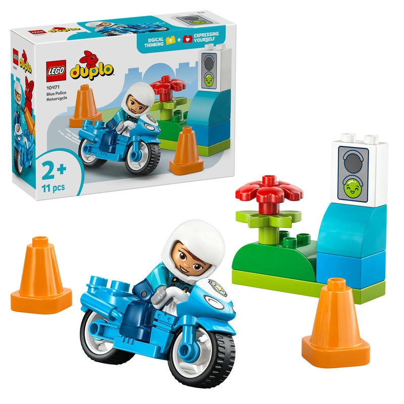 Lego - Blue Police Motorcycle 11 Pcs 2Y+ — BambiniJO Jordan