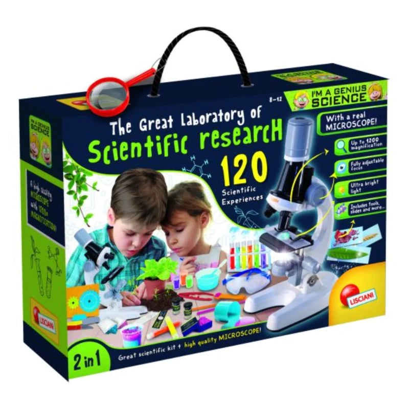 Lisciani - I'm A Genius The Great Laboratory of Scientific Research (120 Experiments) | 8Y+