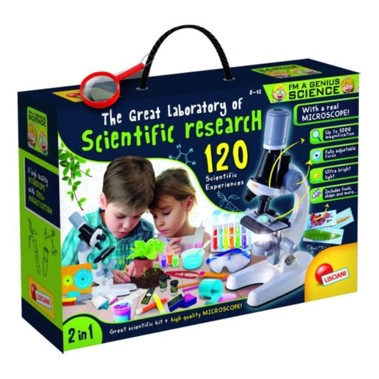 Lisciani - I'm A Genius The Great Laboratory of Scientific Research (120 Experiments) | 8Y+