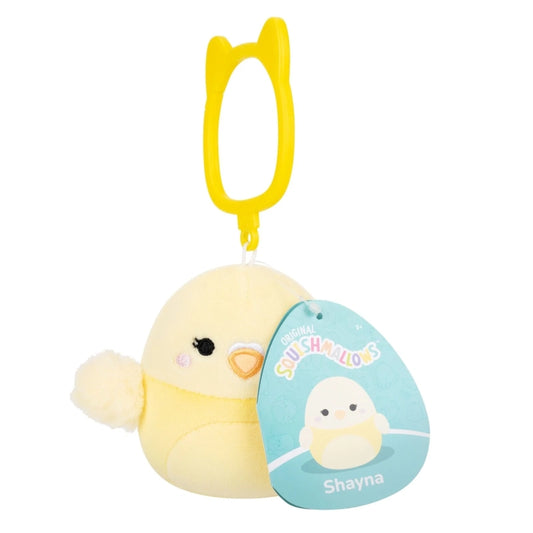 Squishmallows - Clip-On Little Plush 3.5" Shayna the Yellow Parakeet Bird | 1-6Y