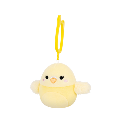 Squishmallows - Clip-On Little Plush 3.5" Shayna the Yellow Parakeet Bird | 1-6Y