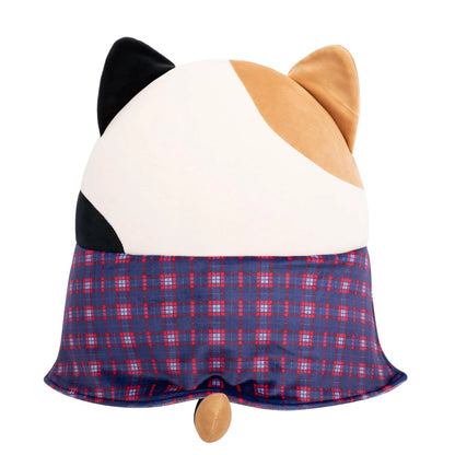 Squishmallows - the Medium Plush 12" Cam the Brown and Black Cat with Flannel Shirt | 1-6Y
