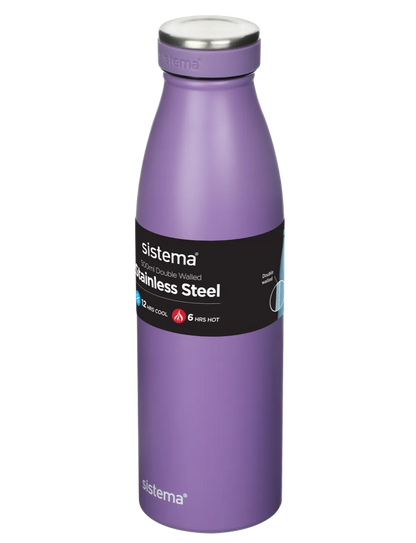 Stainless Steel Bottle 500ml - Sistema - BambiniJO | Buy Online | Jordan