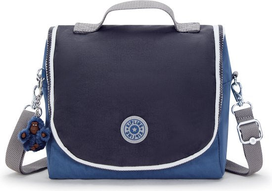 Kipling Kichirou Insulated Lunch Bag Fantasy Blue Block Large - side view