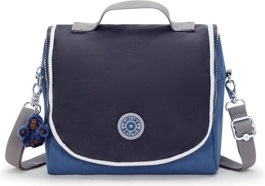 Kipling Kichirou Insulated Lunch Bag Fantasy Blue Block Large - side view — BambiniJO Jordan