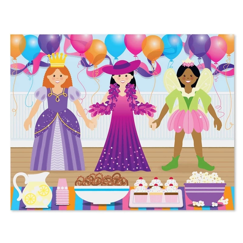 Melissa & Doug - لوحة الملصقات القابلة لإعادة الاستخدام - ألبسي الدمية | 3 سنوات فما فوق Melissa & Doug - لوحة الملصقات القابلة لإعادة الاستخدام - ألبسي الدمية | 3 سنوات فما فوق