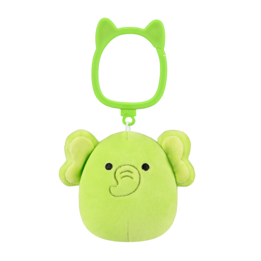 Squishmallows Clip-On Little Plush 3.5" Franky the Lime Green Elephant | 1-6Y — BambiniJO Jordan