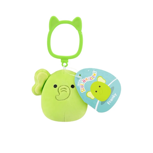 Squishmallows - Clip-On Little Plush 3.5" Franky the Lime Green Elephant | 1-6Y