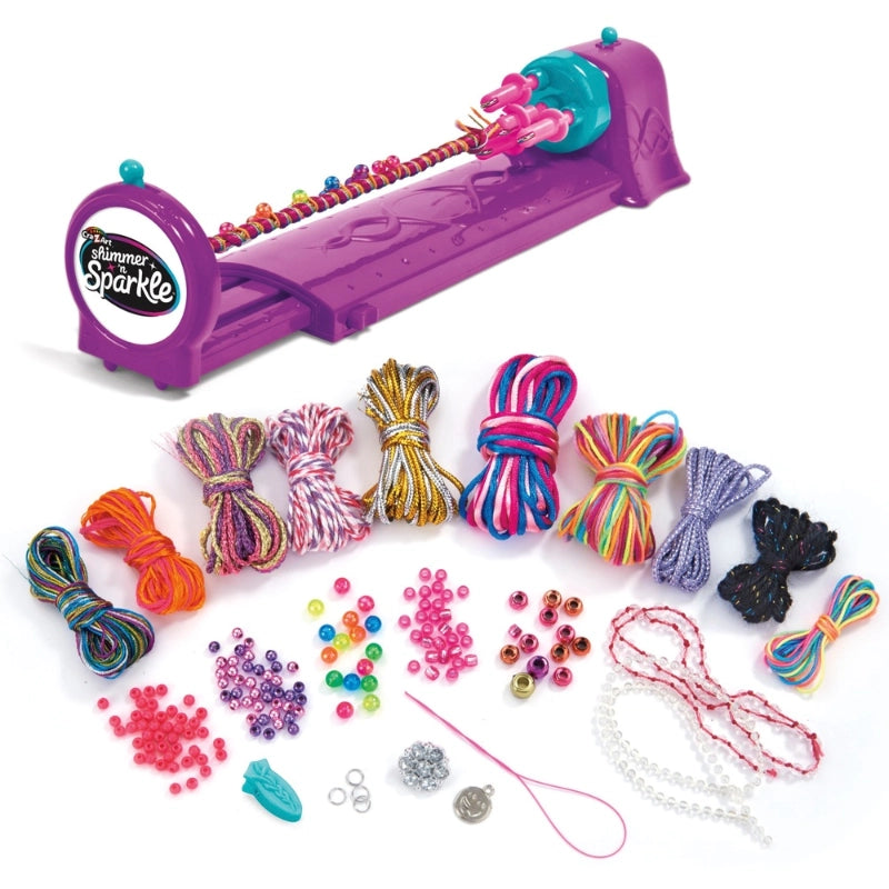 Cra-Z-Art - جهاز صنع أساور ومجوهرات Shimmer 'n Sparkle Twist 'n Wear Fashion Maker | 8 سنوات فأكثر Cra-Z-Art - جهاز صنع أساور ومجوهرات Shimmer 'n Sparkle Twist 'n Wear Fashion Maker | 8 سنوات فأكثر