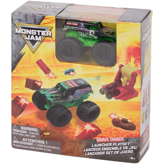 Monster Jam - 1:72 Grave Digger Launcher Playset | 3Y+