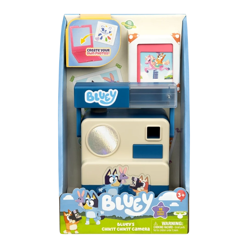 Bluey - لعبة الكاميرا Chikit Chikit من Bluey S13 | 3 سنوات فما فوق Bluey - لعبة الكاميرا Chikit Chikit من Bluey S13 | 3 سنوات فما فوق