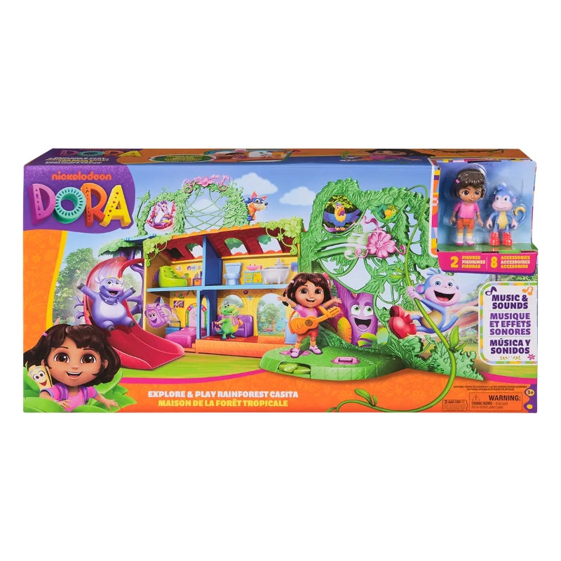 Dora - the Explorer Explore & Play Rainforest Casita Playset with Music & Sounds | 3Y+ Dora - the Explorer Explore & Play Rainforest Casita Playset with Music & Sounds | 3Y+