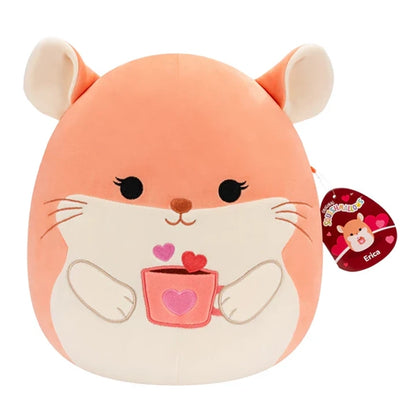 Squishmallows - Medium Plush 12" Erica the Peach Chinchilla Holding Her Mug | 1-6Y