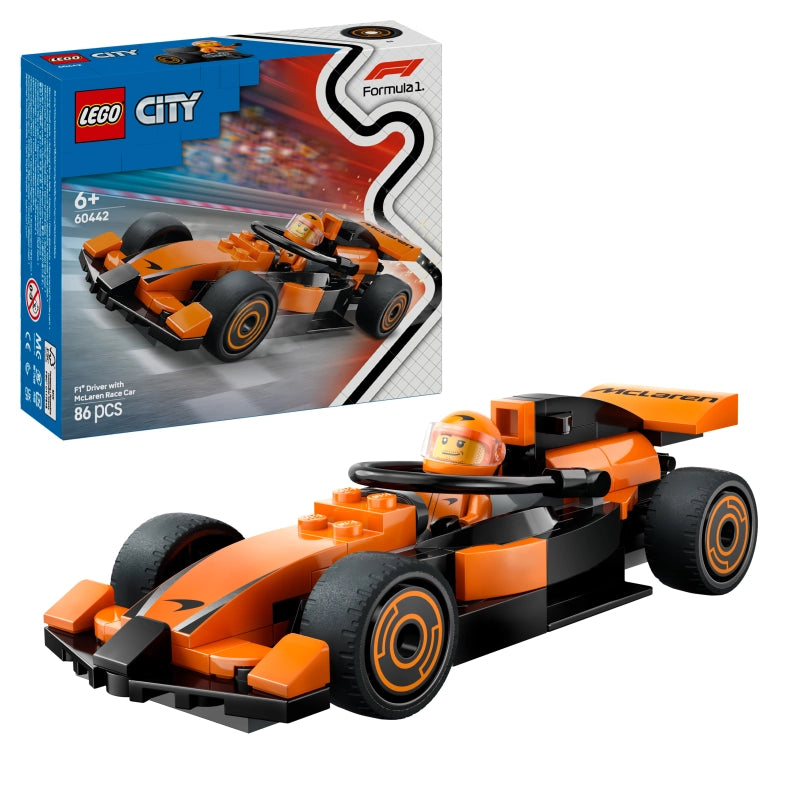 Lego - F1 Driver with McLaren Race Car 86 Pcs 6Y+ — BambiniJO Jordan