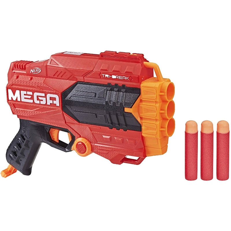 Nerf - N-Strike Mega Tri-Break Blaster | 8Y+ Nerf - N-Strike Mega Tri-Break Blaster | 8Y+