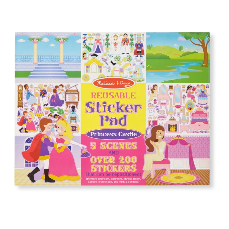 Melissa & Doug - Reusable Sticker Pad - Princess Castle | 3Y+ Melissa & Doug - Reusable Sticker Pad - Princess Castle | 3Y+