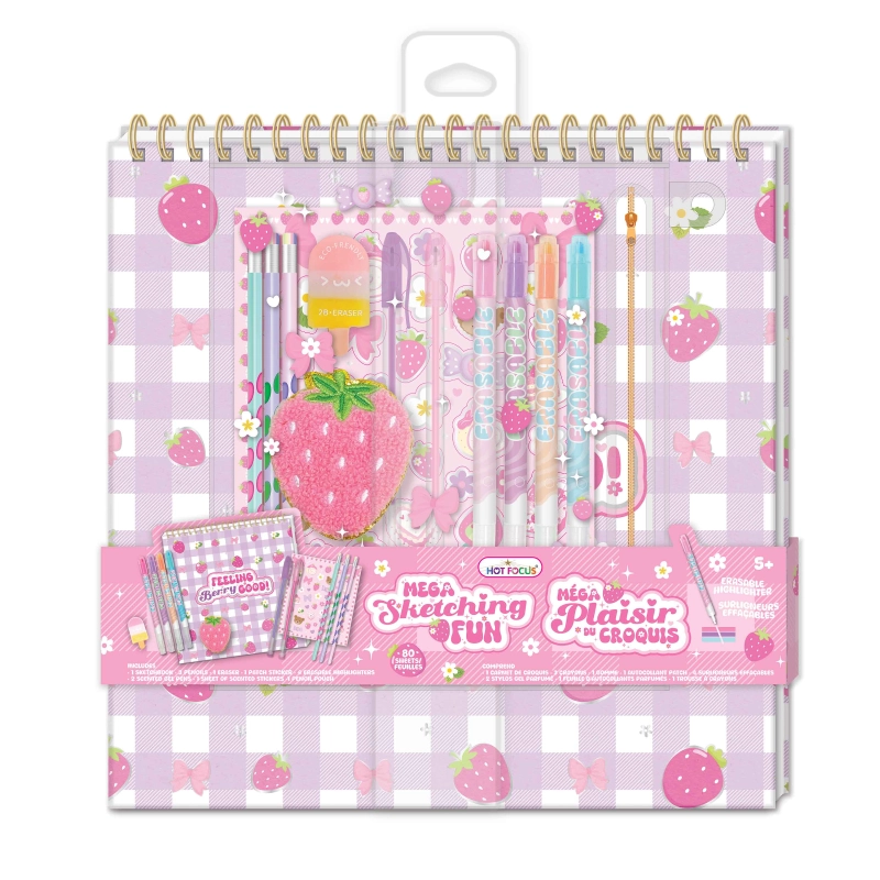 Hot Focus - Mega Sketching Fun | Strawberry | 5Y+ Hot Focus - Mega Sketching Fun | Strawberry | 5Y+