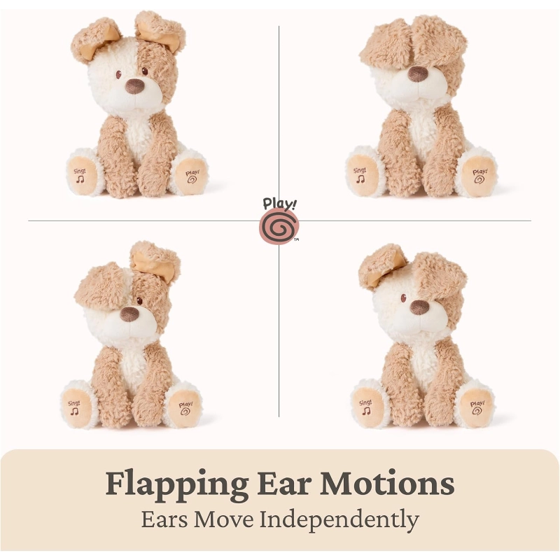 Gund - Animated Peeki the Puppy 12-Inch | 0Y+