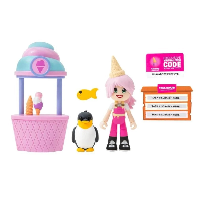 Adopt Me- 2 Pack شخصيات (عبوة أصدقاء)- محل آيس كريم | +6 سنوات Adopt Me- 2 Pack شخصيات (عبوة أصدقاء)- محل آيس كريم | +6 سنوات