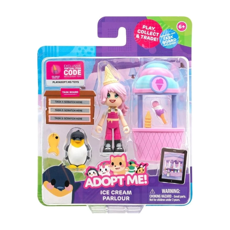Adopt Me- 2 Pack شخصيات (عبوة أصدقاء)- محل آيس كريم | +6 سنوات Adopt Me- 2 Pack شخصيات (عبوة أصدقاء)- محل آيس كريم | +6 سنوات