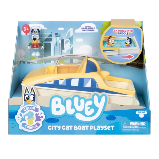 Bluey - Colour Change City Cat Boat Playset S13 | 3Y+ — BambiniJO Jordan