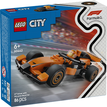 Lego - F1 Driver with McLaren Race Car 86 Pcs 6Y+ — BambiniJO Jordan