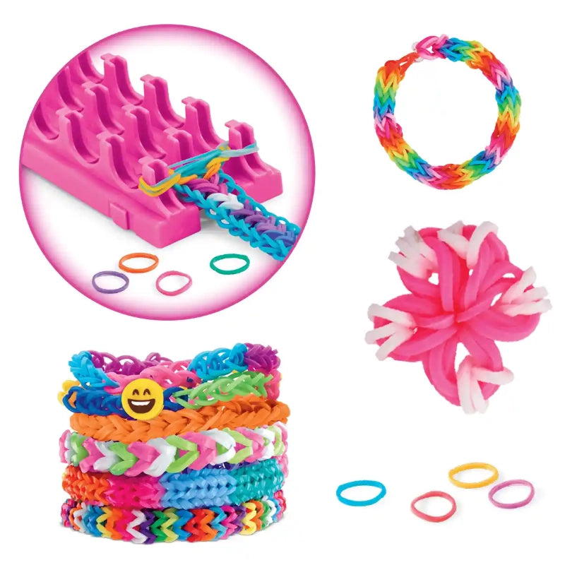 Cra-Z-Art - طقم أساور المطاط المطرزة Shimmer 'n Sparkle Cra-Z-Loom | 8 سنوات فأكثر Cra-Z-Art - طقم أساور المطاط المطرزة Shimmer 'n Sparkle Cra-Z-Loom | 8 سنوات فأكثر