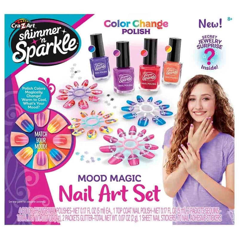 Cra-Z-Art - Shimmer 'n Sparkle Mood Magic Nail Art Set | 8Y+