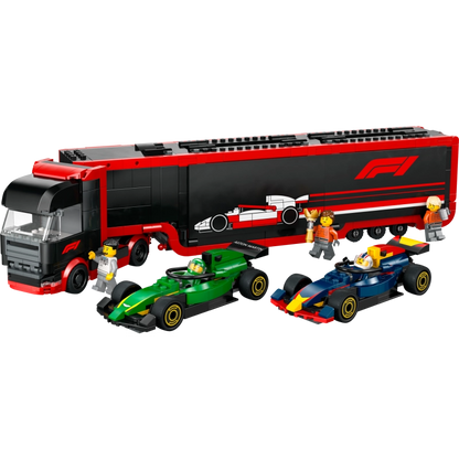 Lego - F1 Truck with RB20 & AMR24 F1 Cars 1086 Pcs 8Y+ — BambiniJO Jordan